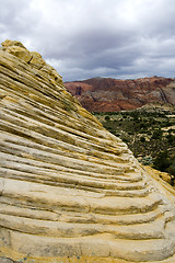 Image showing Looking down the Sandstones in to Snow Canyon - Utah