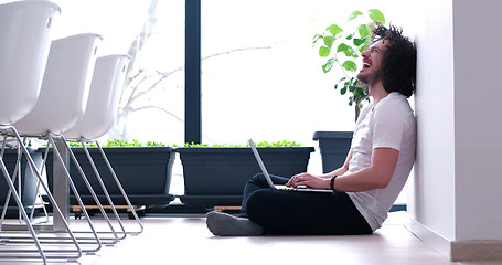 Image showing man enjoying relaxing lifestyle