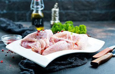 Image showing raw chicken wings