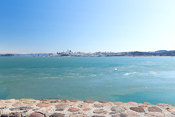 Image showing view of san francisco city and pacific ocean