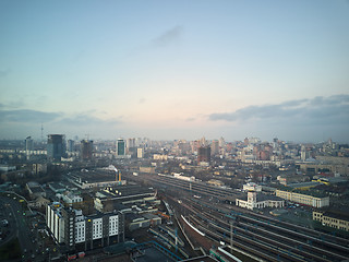 Image showing Aerial view of the city of Kiev