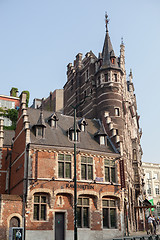 Image showing Old buildings with beautiful facade