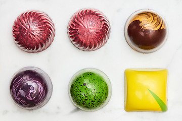 Image showing Set of various hand-made candies