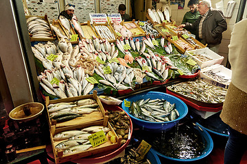 Image showing fish market in Istanbul Turkey