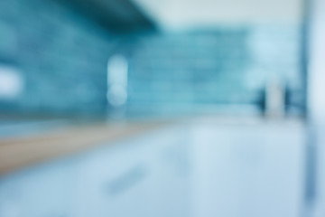 Image showing Blur Kitchen Room Interior background