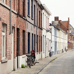 Image showing old street in the historic part of town