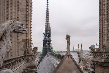 Image showing Angel and many gargoyles