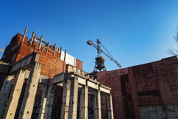 Image showing Part of an Unfinished Nuclear Reactor in Chernobyl