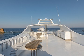 Image showing Relaxing area of luxury yacht