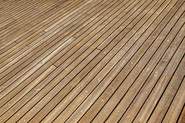 Image showing Eooden decking of some boat