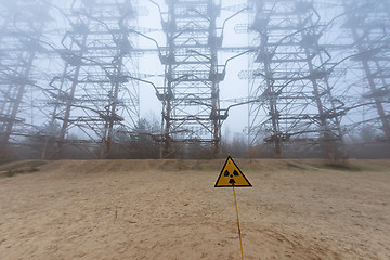 Image showing Duga Antenna Complex in Chernobyl Exclusion zone 2019