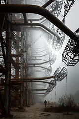 Image showing Duga Antenna Complex in Chernobyl Exclusion zone 2019