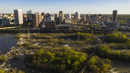 Image showing Over The River Richmond Virginia Waterfront City Skyline