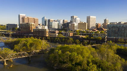 Image showing Over The River Richmond Virginia Waterfront City Skyline