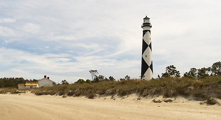 Image showing Cape Lookout Lighhouse Core Banks Cape South Carolina