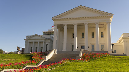 Image showing Virginia State Capital Building Downtown Urban Center Richmond