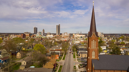 Image showing Buildings Streets and Homes in Fort Wayne Indiana