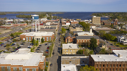 Image showing Elizabeth City North Carolina in Front of Forbes Bay and Pasqout