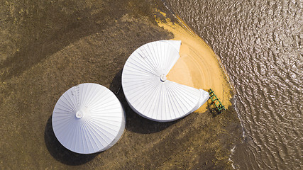 Image showing Iowa Farm Silo Burst By Midwest Flooding Disaster March 2019