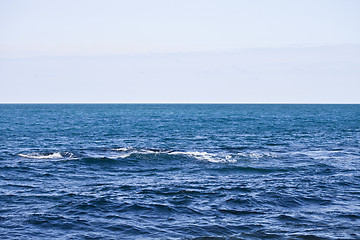 Image showing Waving water surface of the Adriatic sea and sky.