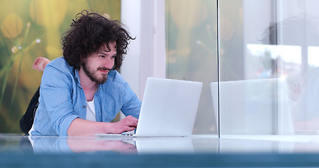 Image showing man enjoying relaxing lifestyle