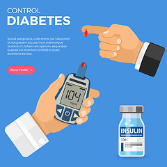 Image showing Blood Glucose Meter in Hand