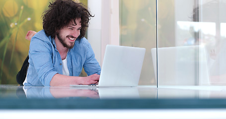 Image showing man enjoying relaxing lifestyle