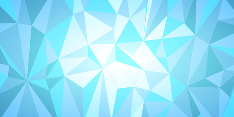 Image showing blue triangle background