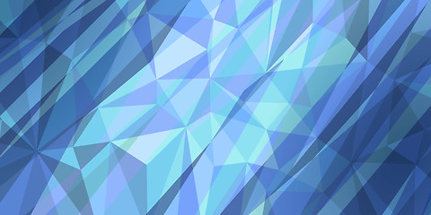 Image showing hatched blue triangle background