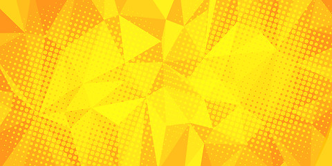 Image showing yellow triangle background