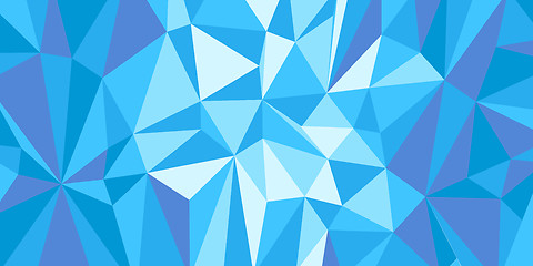 Image showing blue triangle background