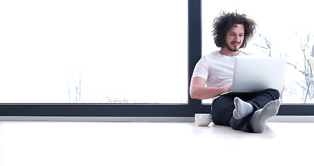 Image showing man enjoying relaxing lifestyle