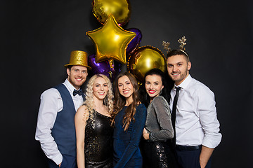 Image showing friends at christmas or new year party