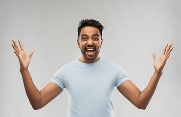 Image showing indian man celebrating victory