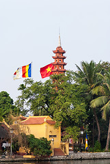 Image showing Tran Quoc Pagoda in Hanoi, Vietnam