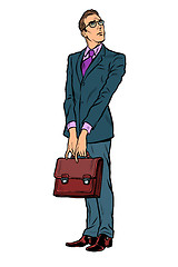 Image showing businessman with a business briefcase