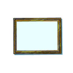 Image showing picture frame, blank pattern