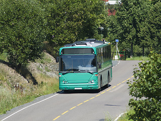 Image showing Green bus