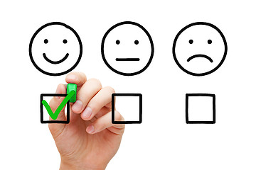 Image showing Happy Customer Feedback Survey Concept