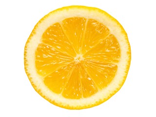 Image showing Lemon slice on white