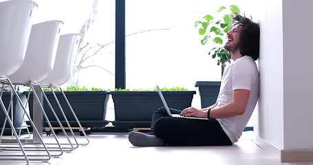 Image showing man enjoying relaxing lifestyle