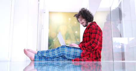 Image showing man enjoying relaxing lifestyle