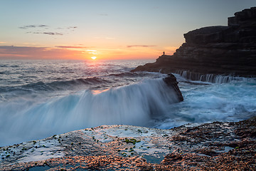 Image showing Beautiful sunrise at Maroubra