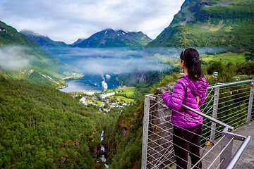 Image showing Geiranger fjord, Norway.