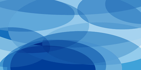 Image showing blue ovals abstract background