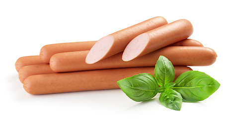 Image showing fresh boiled sausages