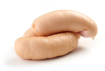 Image showing fresh boiled pork sausages