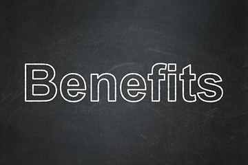 Image showing Finance concept: Benefits on chalkboard background