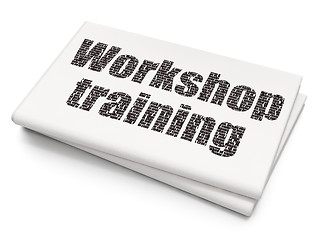 Image showing Education concept: Workshop Training on Blank Newspaper background