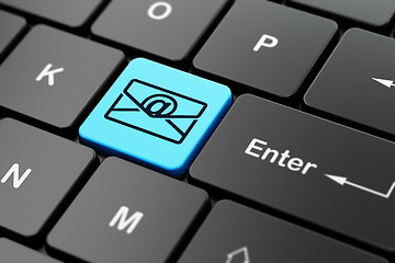 Image showing Finance concept: Email on computer keyboard background